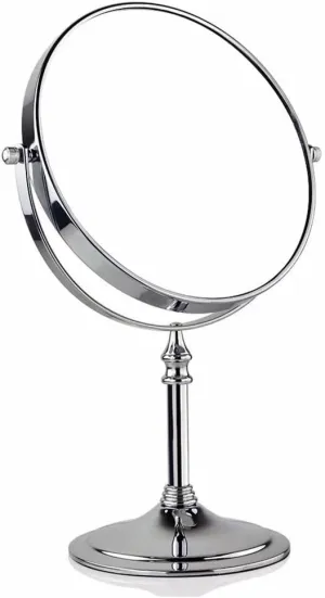 Cosmetic Mirror Dresser Tabletop Two-sided Magnifying Folding Portable Magnifier Dressing 360 Rotation with 3x Magnification