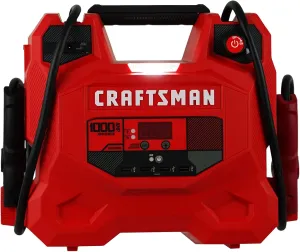 CRAFTSMAN Jump Starter and Portable Power Station, CMXCESM281, 3-in-1, 1000 Amps, 12 Volt, DC Port, 4 USB Ports, LED Work Light, for Car, SUV, Truck, and Marine Batteries