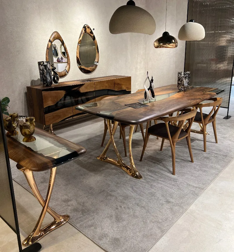 Custom Epoxy Resin Dining Room Table | Osso Dining Table