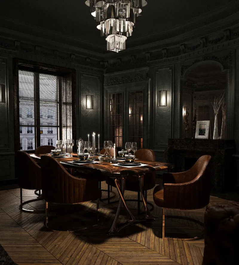 Custom Epoxy Resin Dining Room Table | Osso Dining Table