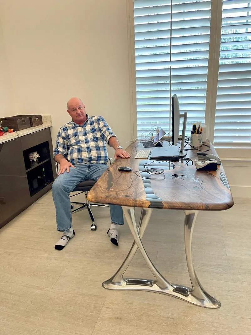 Custom Epoxy Resin Dining Room Table | Osso Dining Table