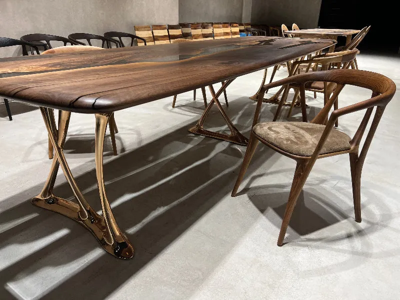 Custom Epoxy Resin Dining Room Table | Osso Dining Table