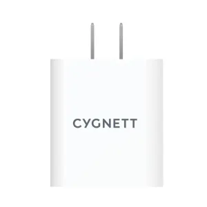 CYGNETT PowerPlus 38W Dual Port (20W USB-C   18W USB-A) Wall Charger - White