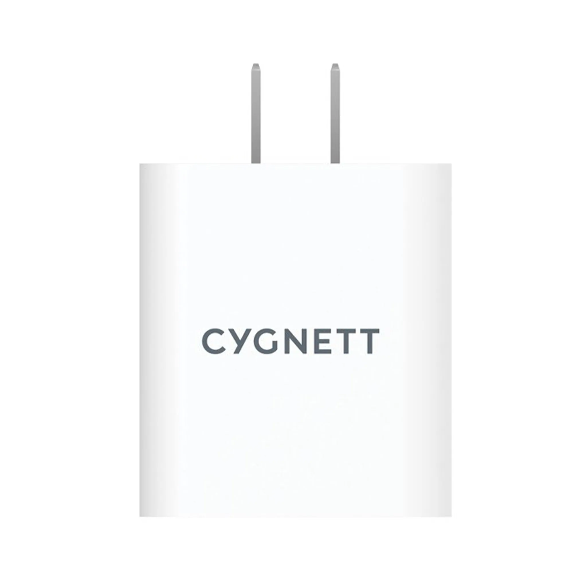 CYGNETT PowerPlus 38W Dual Port (20W USB-C   18W USB-A) Wall Charger - White