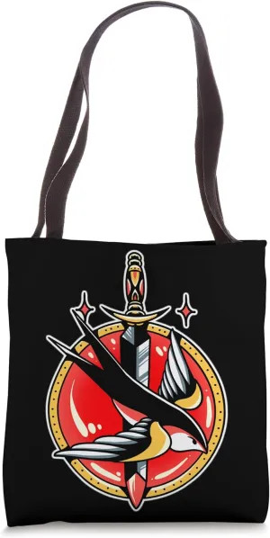 Dagger x Swallow Tote Bag