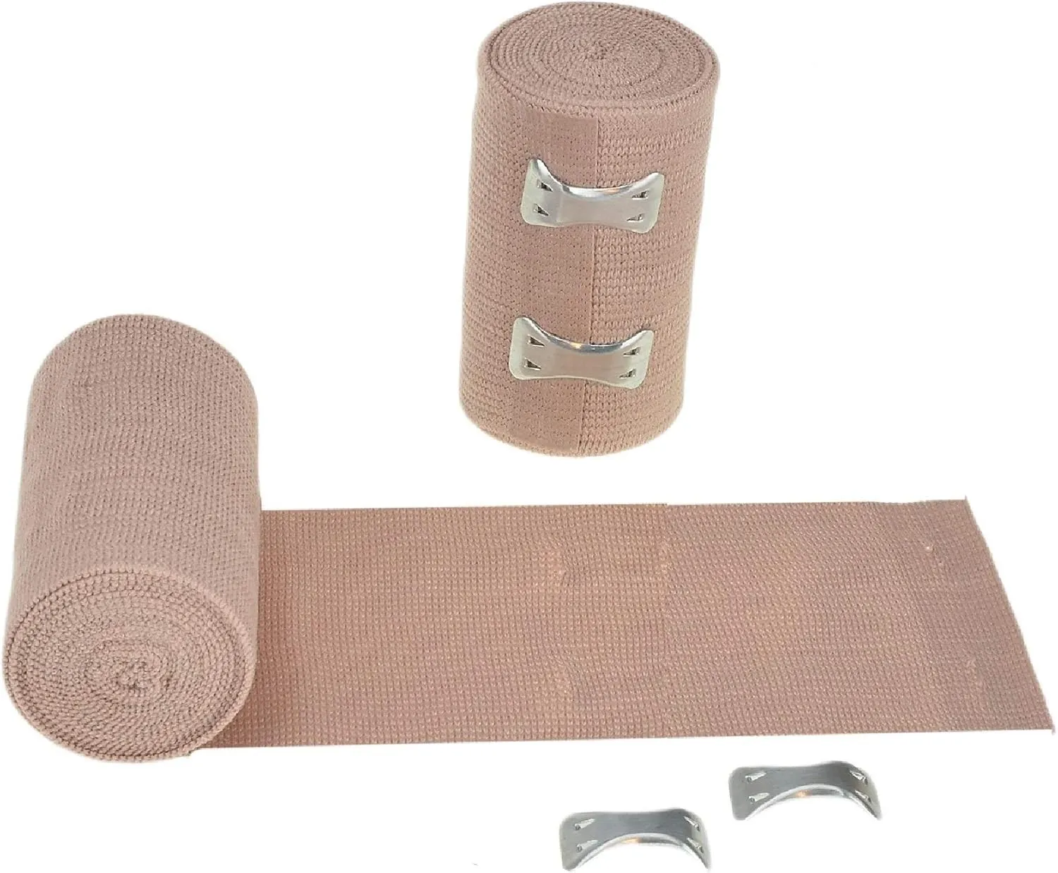 Dealmed 3" Elastic Bandage Wrap with Clip Closure – 50 Elastic Bandages, 4.5 Yards Stretched Compression Bandage Wrap, Wound Care Product for First Aid Kit and Medical Facilities