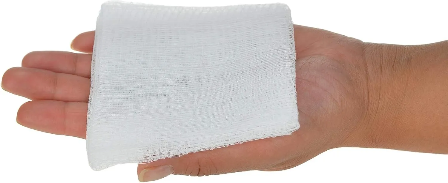 Dealmed 4" x 4" Surgical Sponges, 12-Ply, Absorbent Woven Gauze Pads, Non-Sterile Wound Care for First Aid Kit and Medical Facilities, 200 Count (Case of 10)