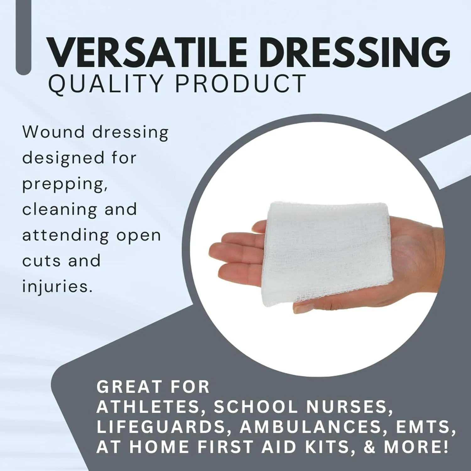 Dealmed 4" x 4" Surgical Sponges, 12-Ply, Absorbent Woven Gauze Pads, Non-Sterile Wound Care for First Aid Kit and Medical Facilities, 200 Count (Case of 10)