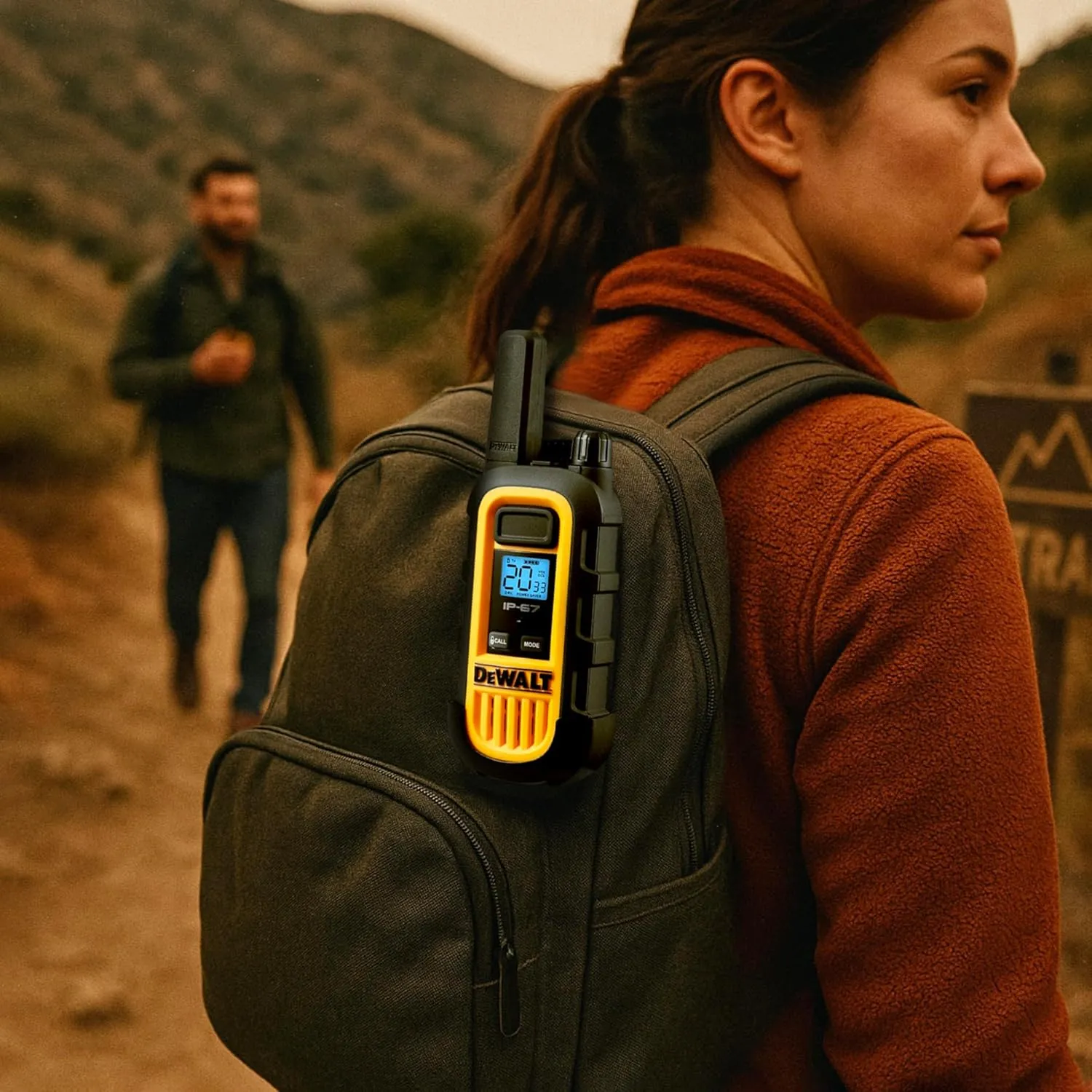 DEWALT DXFRS300 1 Watt Heavy Duty Walkie Talkies - Waterproof, Shock Resistant, Long Range & Rechargeable Two-Way Radio with VOX (2 Pack)