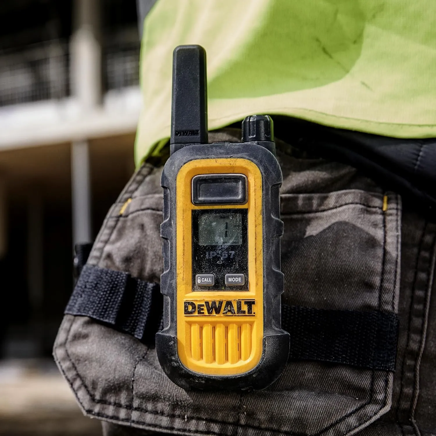 DEWALT DXFRS300 1 Watt Heavy Duty Walkie Talkies - Waterproof, Shock Resistant, Long Range & Rechargeable Two-Way Radio with VOX (2 Pack)