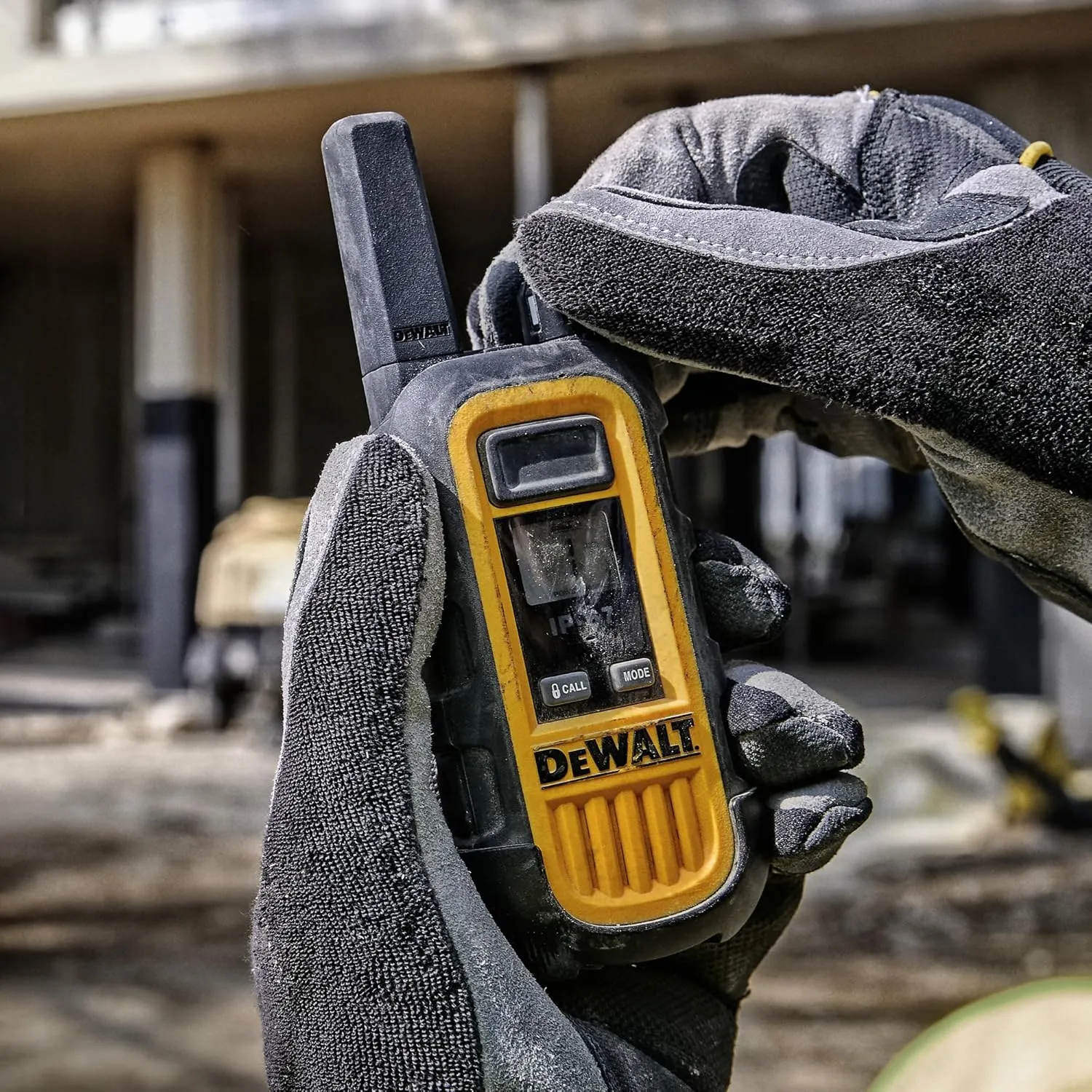 DEWALT DXFRS300 1 Watt Heavy Duty Walkie Talkies - Waterproof, Shock Resistant, Long Range & Rechargeable Two-Way Radio with VOX (2 Pack)