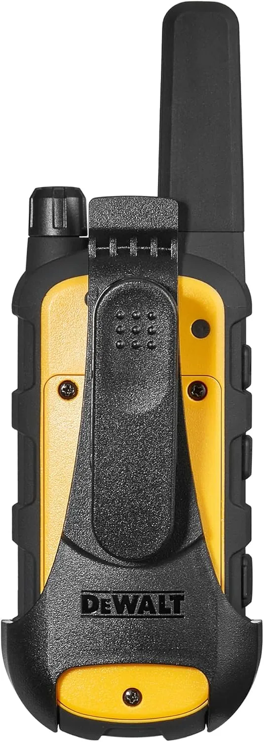 DEWALT DXFRS800 2 Watt Heavy Duty Walkie Talkies - Waterproof, Shock Resistant, Long Range & Rechargeable Two-Way Radio with VOX (2 Pack)
