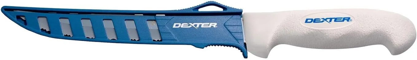 Dexter Outdoors 8" SOFGRIP Tiger Edge Scalloped Knife | Includes Edge Guard