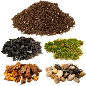 DIY Terrarium and Succulent Planter Kit | Includes Organic Soil Mix, Hoffman Charcoal, Orchid Bark, Decorative River Rock and Moss| Plus Free Nautical Ebook by Joseph Rains