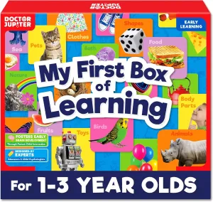 Doctor Jupiter My First Box of Learning | Toys for Toddlers Ages 1-2-3 | Toddler Learning & Educational Activities for 1  Year Old Boys & Girls | Gift Ideas for Birthdays