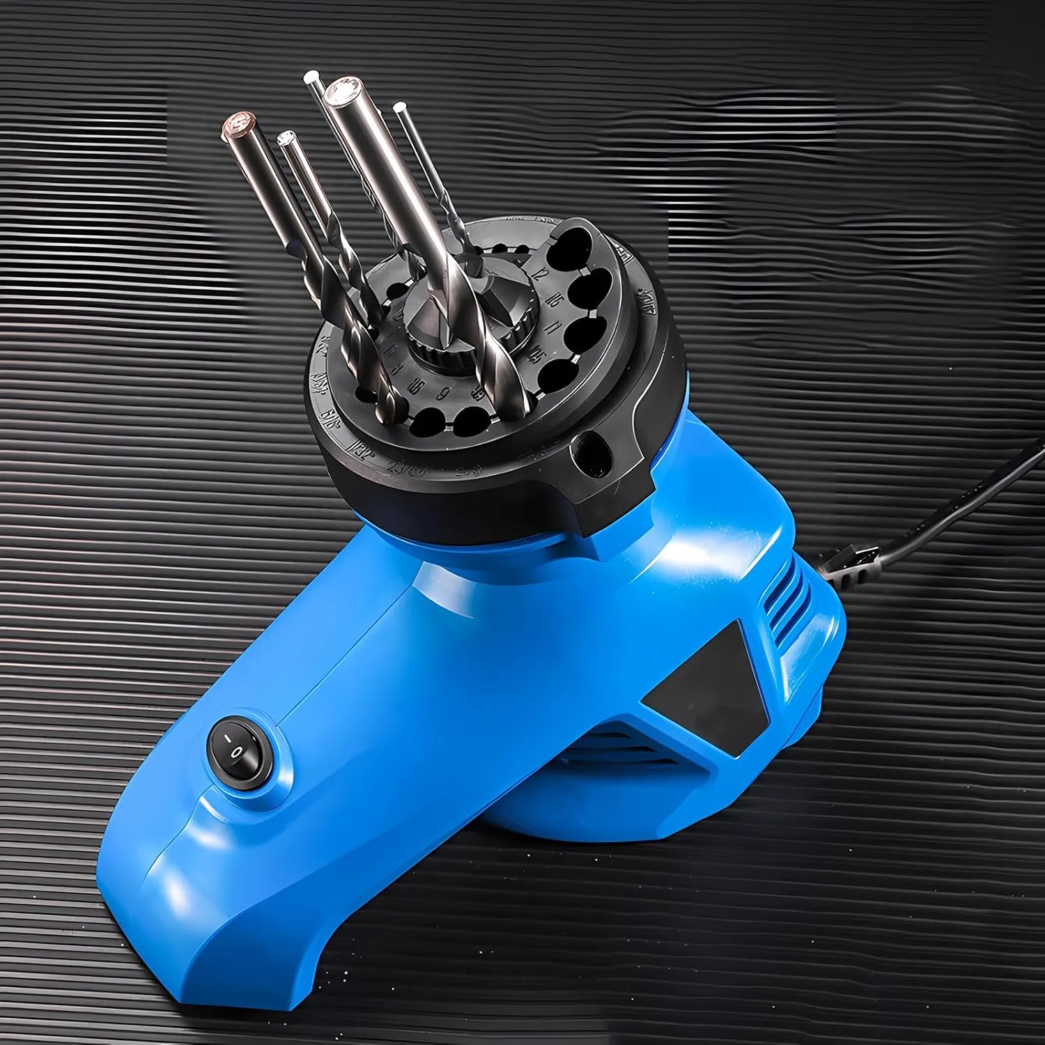 Drill Bit Sharpener,Drill Bit Sharpener For All Bits(1/8''- 15/32''), Twist Drill Bit Sharpener Grinder, Portable Home Use Drill Bit Sharpener Machine, 130° Standard Drill Bits (1PCS)