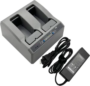 Dual Charger for Trimble Total Station Battery, Dual Battery Charger for Trimble S8 S6 R6 R7 R8 R10 GNSS GPS RTK Battery