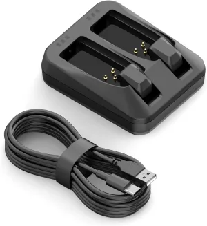 Dual-Port for SRAM AXS Battery Charger Compatible with Sram AXS/eTap Red Force Rival GX Eagle Battery, Replacment for SRAM Battery Charger for Dual Batteries with USB-C Cable