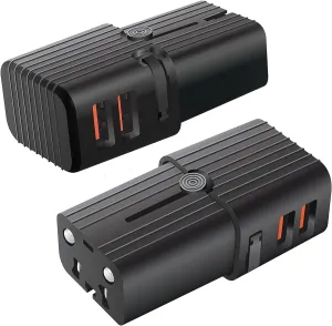 Dual Universal USB Adapter Works for Vertu Ti for Worldwide Power and Travel Between US/EU/CN/AUS/NZ/UK