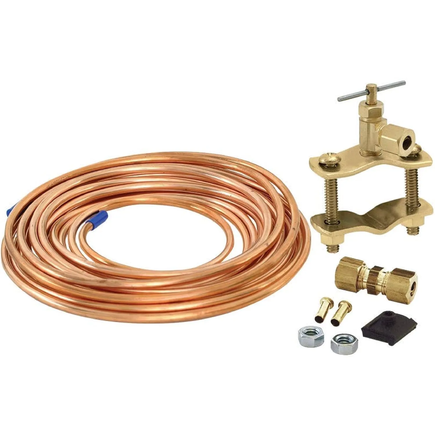 Eastman Ice Maker Installation Kit, 1/4 Inch x 15 Foot Copper Tube, 48398