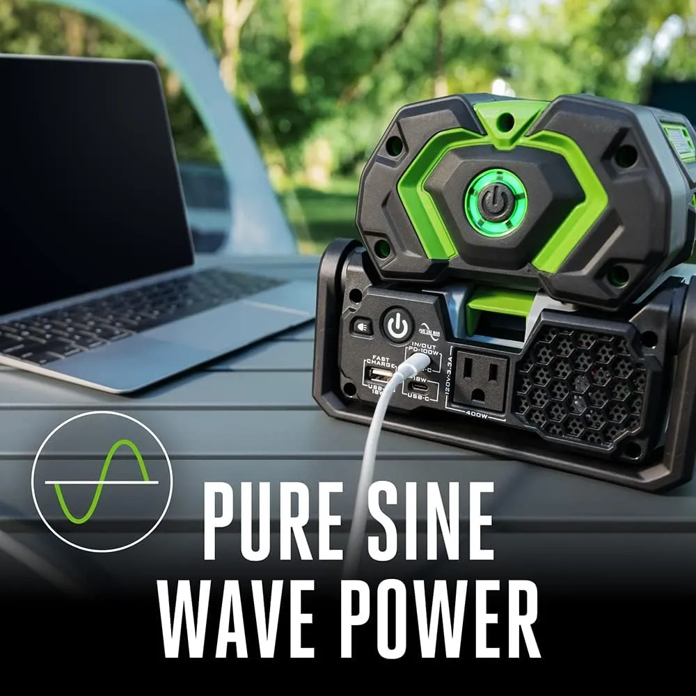 EGO POWER  Portable Inverter, 400W, Power Inverter Generator, Quiet. Battery and Charger Not Included - PAD5000