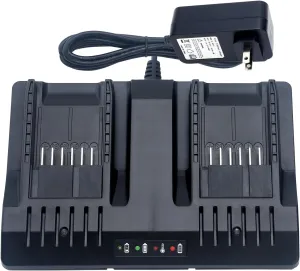 Elefly 20V Dual Port WA3875 Charger Compatible with Worx 18V/20V Lithium Battery WA3578 WA3525 WA3520 WA3575 WA3512 WA3770 WA3881 WA3742