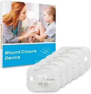 Emergency Wound Closure Strips 6 Pcs Zip Stitch Wound Closure Strips Laceration Closure Kit, Steri Zipstitch Butterfly Bandages Repair Wounds Without Stitches