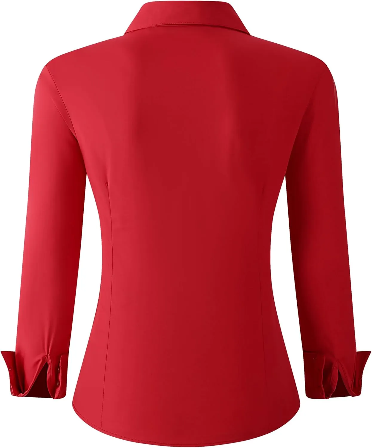 Esabel.C Womens Button Down Shirts Long Sleeve Regular Fit Stretch Work Blouse