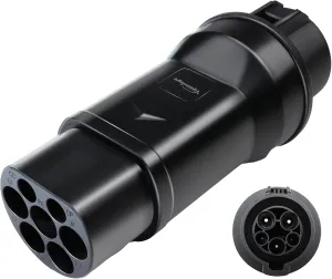 EV Charger Connector Type 1 to GBT Adapter, Fit for BYD, Electric Vehicle Charging Adapter SAE j1772 to GB/T EV Charging Adapter (J1772 to GBT Adapter Model 1)