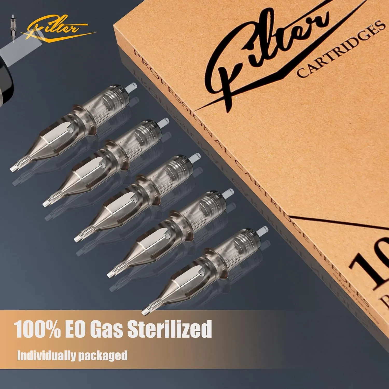 EZ Tattoo Cartridge Needles Assorted 50Pcs #10 Bugpin Curved Magnum 7RM 9RM 11RM 13RM 15RM Mixed for Rotary Tattoo Pen Machine Supply