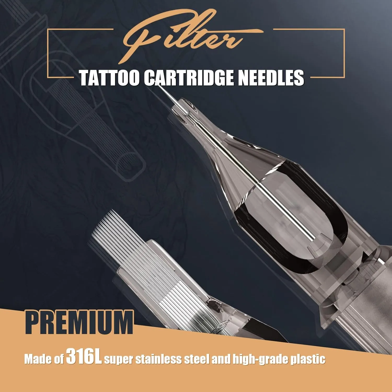 EZ Tattoo Cartridge Needles Assorted 50Pcs #10 Bugpin Curved Magnum 7RM 9RM 11RM 13RM 15RM Mixed for Rotary Tattoo Pen Machine Supply