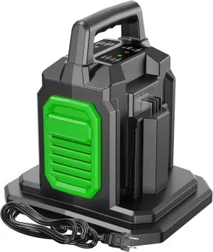 Faster- Dual Replacement Charger for EGO Battery Charger 56V Replace for Ego Charger CH3200 CH5500 CH2800D Model CH2100 (Dual Two Port)