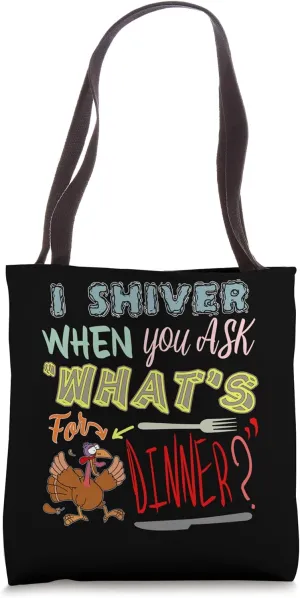 Feathered Fear: A Turkey's Dilemma Tote Bag