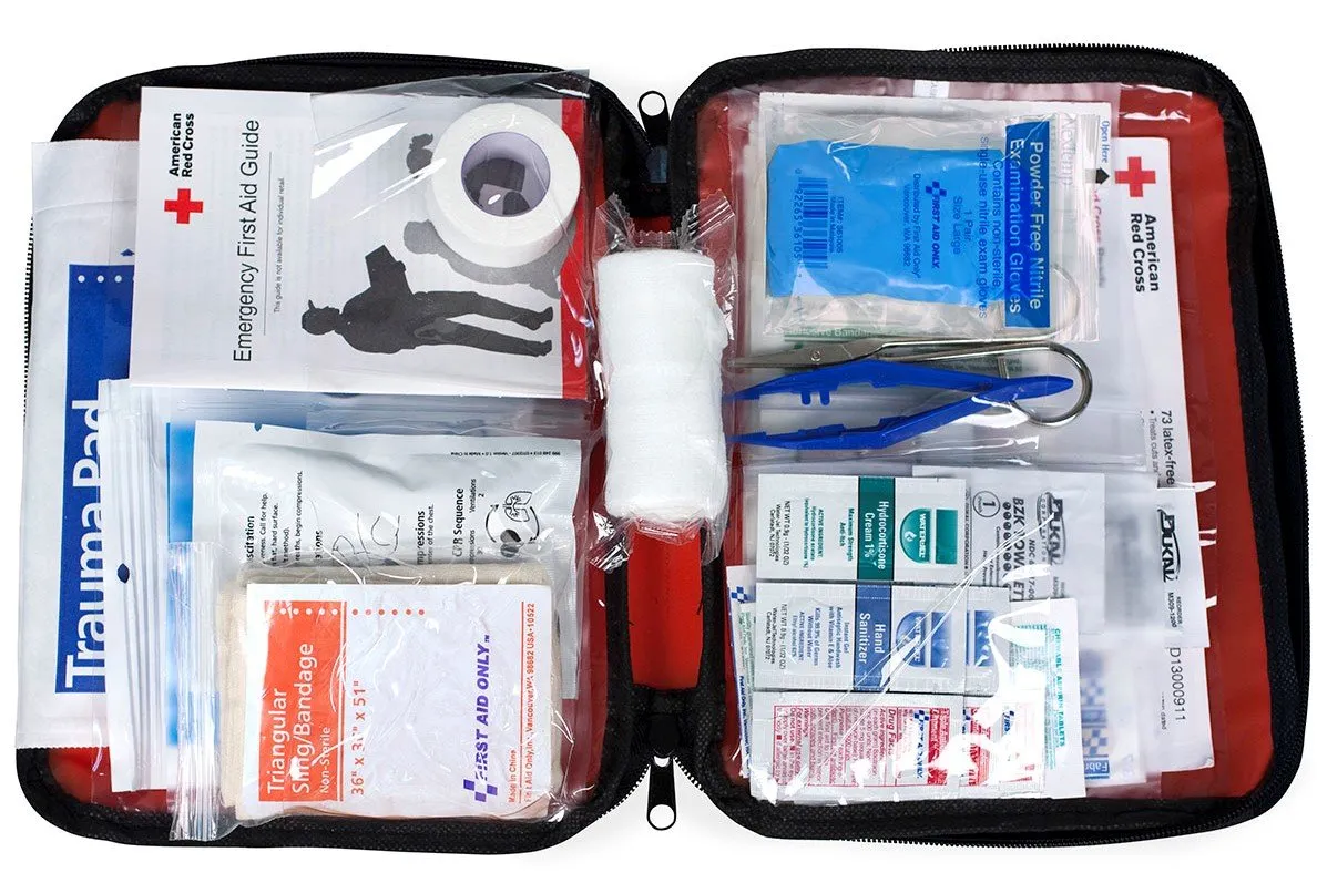 First Aid Only 9165-RC: Be Red Cross Ready First Aid Kit