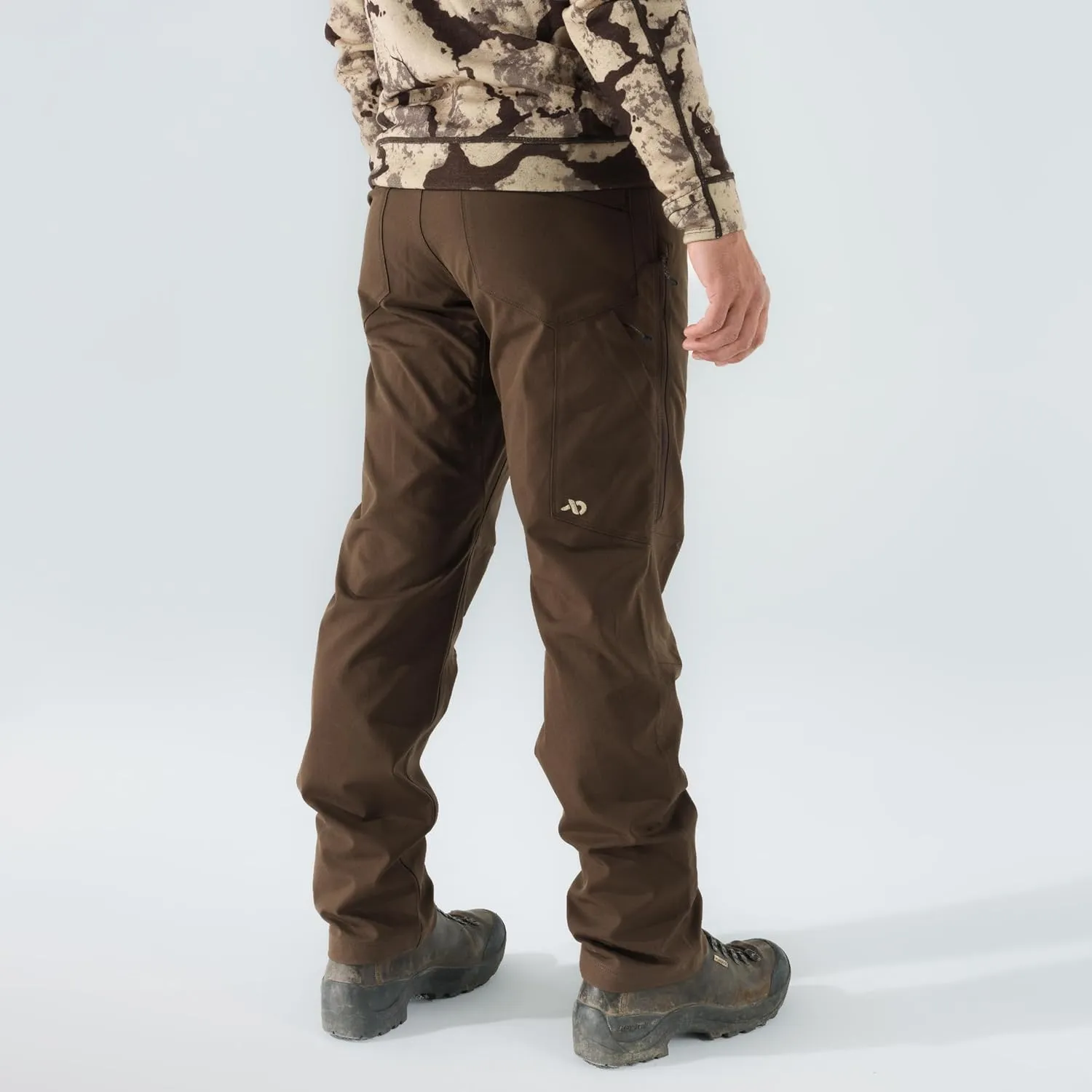 First Lite Men’s 308 Pant - Men’s Outdoor Stretch Camo Hunting Pants with Hip Vents, Year Round Lightweight Hunting Gear