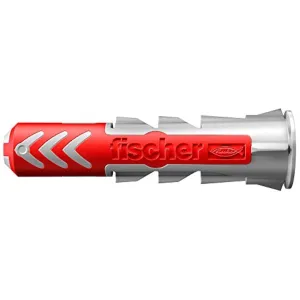 fischer DuoPower 3/16" x 1", 100 Plugs Without Screws, Powerful Universal Plug with Intelligent 2-Component Technology for Fastenings in Concrete, Bricks, Drywall, Chipboard, etc