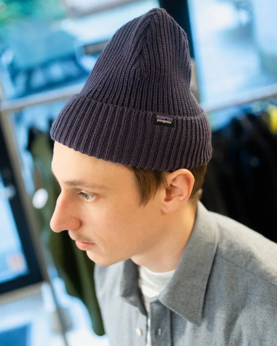 Fishermans Rolled Beanie - Piton Purple