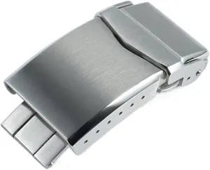 Fit For San Martin Watch Clasp Brushed Folding Clasp With Safety 18mm 20mm Solid 316L Stainless Steel Deployment Buckle Table buckle
