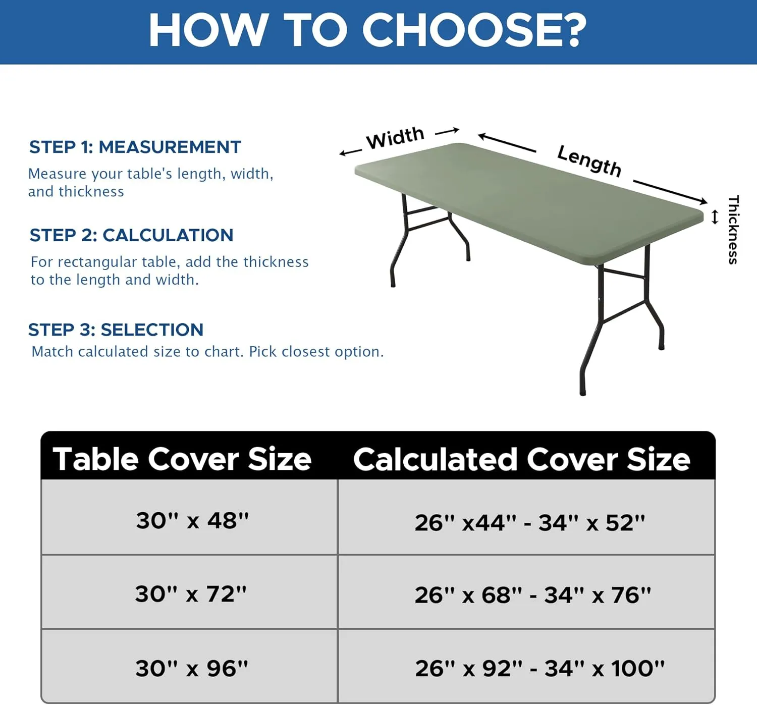 Fitted Tablecloth for 6 Foot Rectangle Tables-6 Pack Sage Elastic Outdoor Picnic Table Cover-Spandex Stretch Folding Table Cloths 6 ft for Camping Dining Room Patio Kitchen Banquet Party