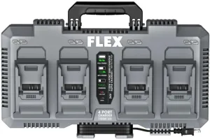 FLEX 24V 1120W 4-Port Simultaneous Lithium-Ion Battery Rapid Charger (280W Per Port) - FX0451-Z