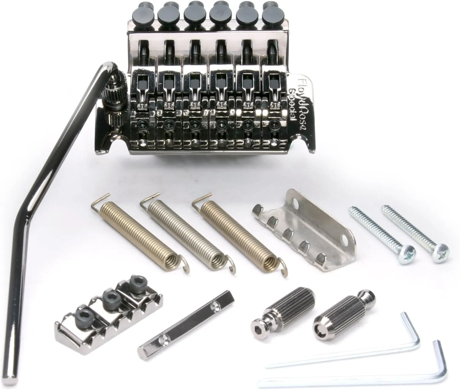 Floyd Rose 8.641-049.0 Special Series Tremolo Bridge w/ R3BN Nut Black Nickel