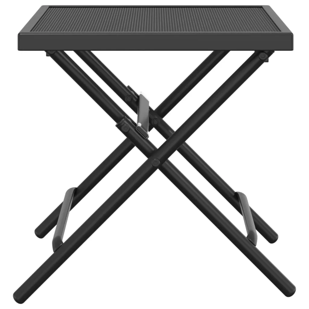 Folding Patio Table Outdoor Folding Garden Table Anthracite Steel Mesh