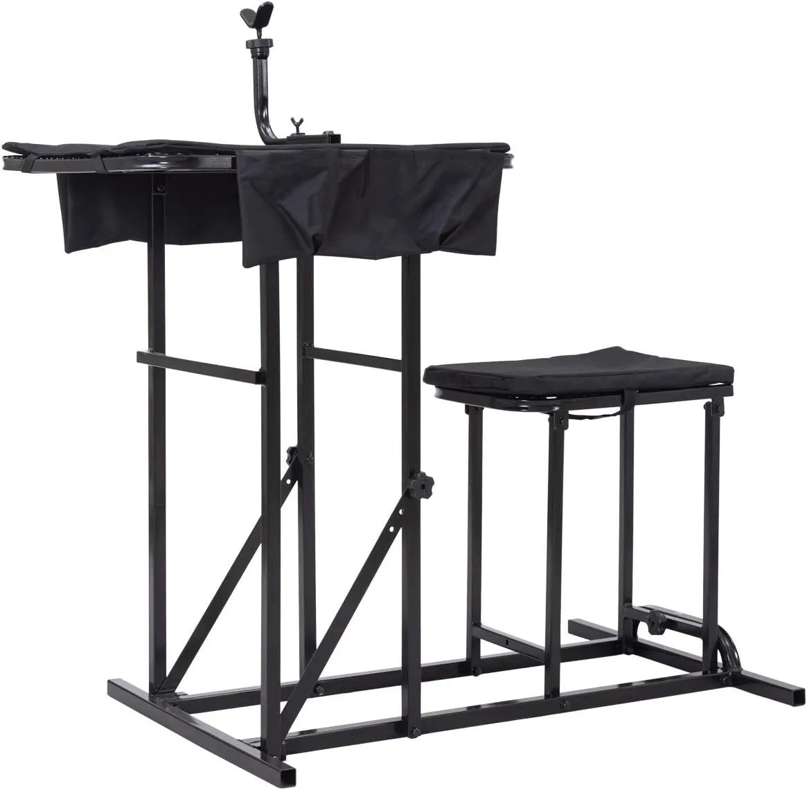 Folding Shooting Bench with Adjustable Height Adjustable Table