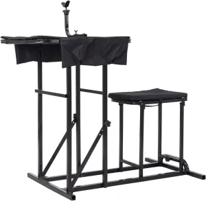 Folding Shooting Bench with Adjustable Height Adjustable Table