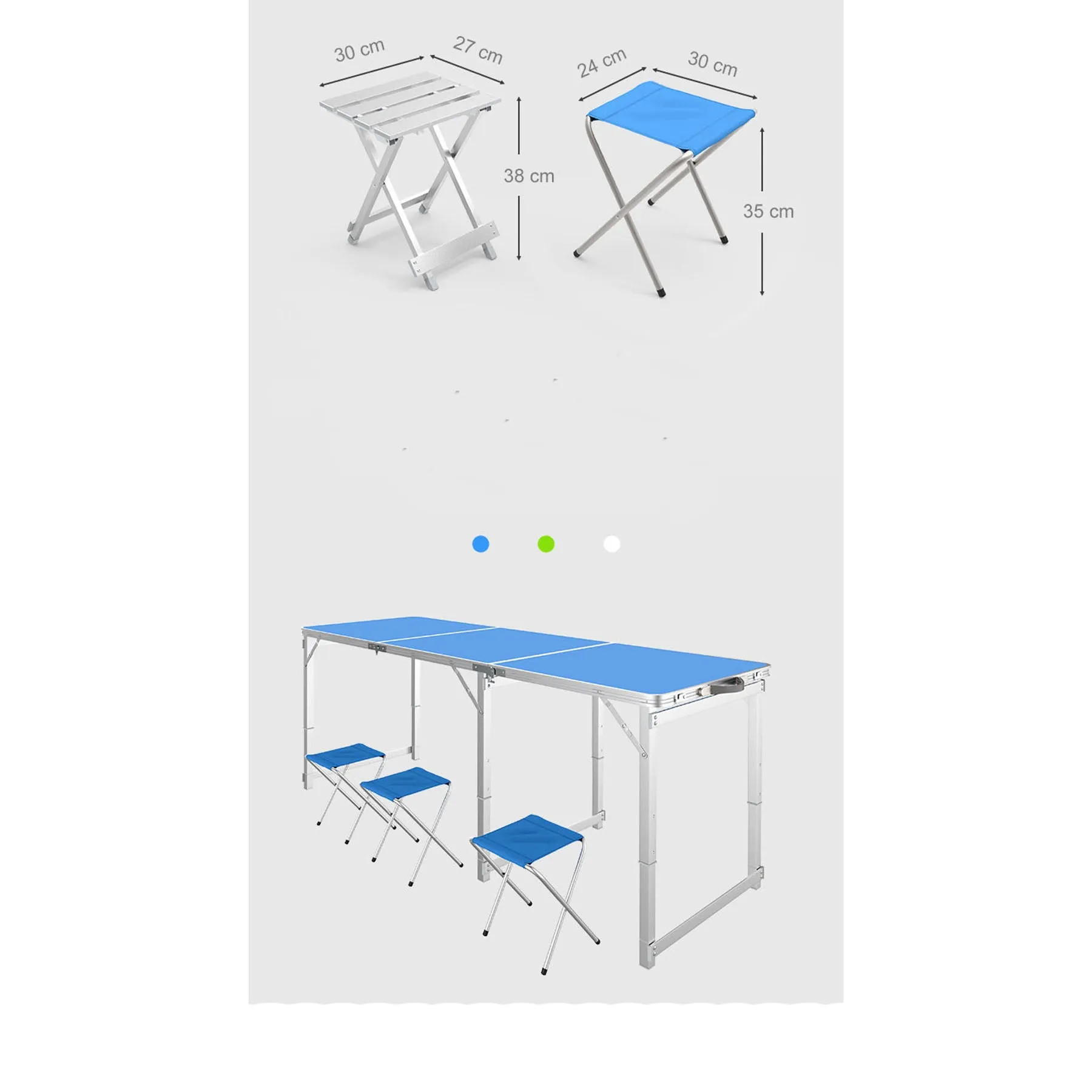 Folding table 6 chairs