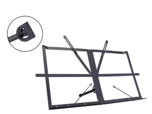 Folding Table Top Music Stand - Black