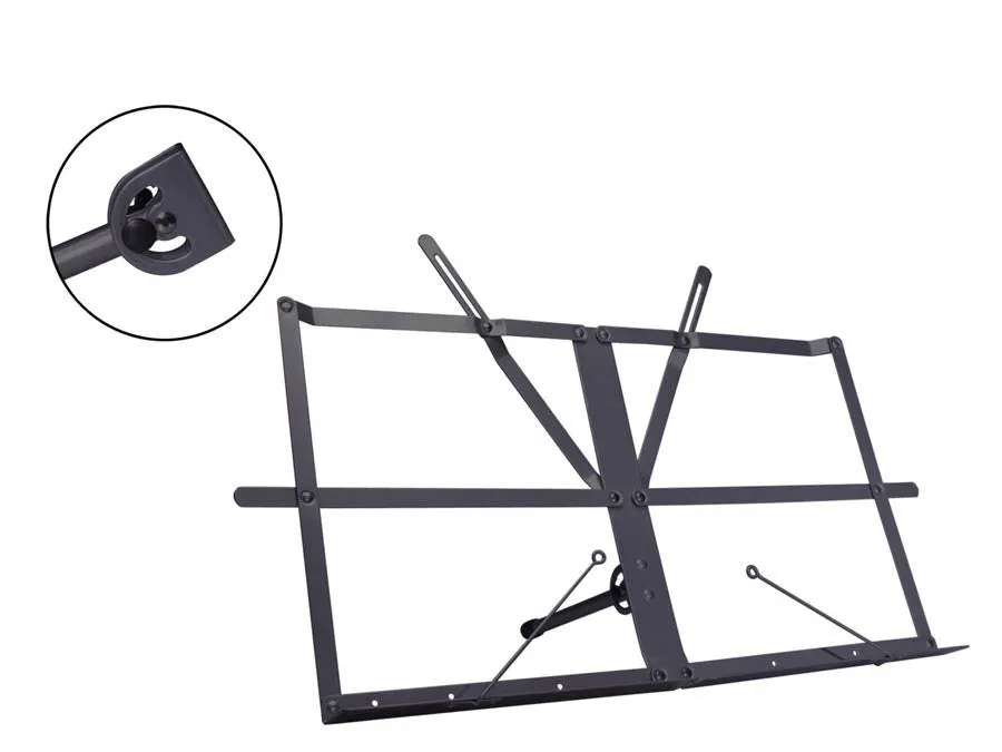 Folding Table Top Music Stand - Black