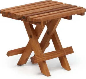 Folding Wood Chairside Table