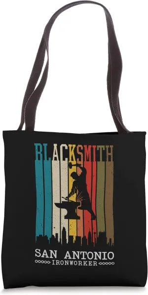 Forging Blacksmith Vintage San Antonio Texas Ironworker Tote Bag