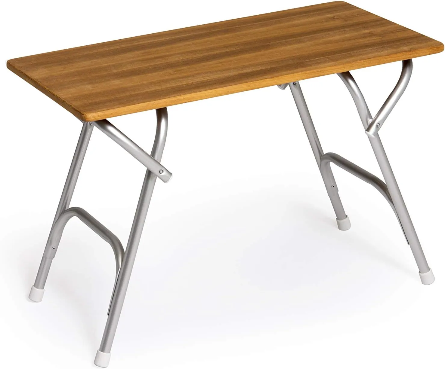 FORMA MARINE Teak Veneer Boat Table Folding 34.6" x 17.3" x 24" Height Marine Aluminum Yacht Deck Furniture M200T
